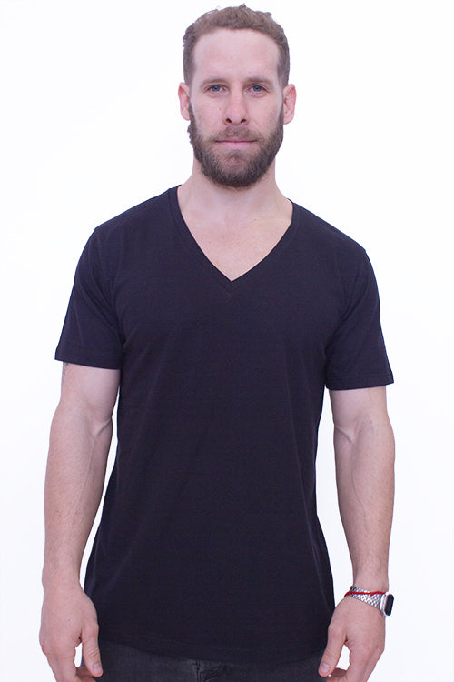 Cotton V-neck T's